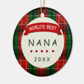 Décoration En Céramique Nana Holiday Plaid Noël Cadeaux (Gauche)