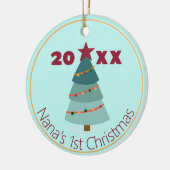 Décoration En Céramique Nana's 1st Christmas Photo Ornament (Gauche)