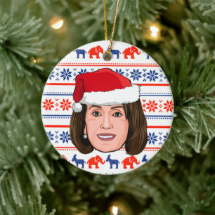 Décoration En Céramique NANCY PELOSI Noël