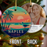 Décoration En Céramique Naples Florida Vintage Seagull Sunset Souvenirs<br><div class="desc">Naples Beach Florida Vintage Seagull Palm Trees 60s Souvenirs. Design coucher de soleil avec votre plage et la mer Floride préférée, adapté pour les amateurs de la plage de Floride Towns, en particulier ceux qui aiment Naples Beach. - Ajoutez une photo sur le dos avec le modèle facile à utiliser....</div>