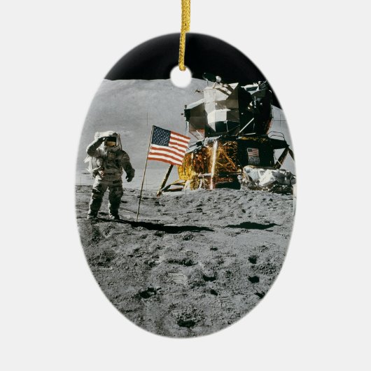 Décoration En Céramique Nasa Apollo 15 Lunar Module Lune Landing 1971 (Devant)