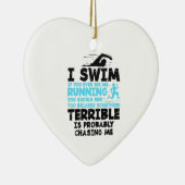 Décoration En Céramique Natation - Je nage (Droite)