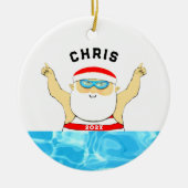 Décoration En Céramique natation personnalisée (Devant)