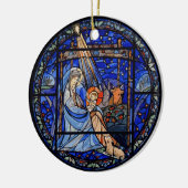 Décoration En Céramique Nativité avec Noël + Date (Gauche)