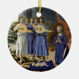 Décoration En Céramique NATIVITÉ DE JÉSUS, ANGES par PIERO DELLA FRANCESCA
