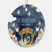 Décoration En Céramique Nativité noire africaine Noël (Gauche)