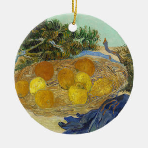 Décoration En Céramique Nature morte de Van Gogh Oranges Citrons Gants ble