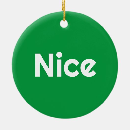 Décoration En Céramique Naughty Nice double face (Dos)