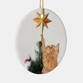 Décoration En Céramique Naughty tabby orange Noël (Droite)