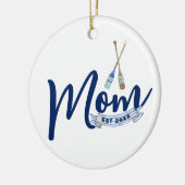 Décoration En Céramique Nautical Mom Established Navy Blue Script  (Gauche)