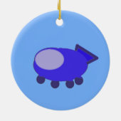 Décoration En Céramique Navire spatial (Dos)