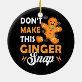 Décoration En Céramique Ne faites pas ce Ginger Snap Redhead Ging (Dos)