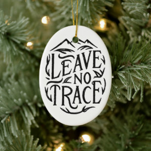 Décoration En Céramique Ne laisser aucune trace randonnées montagnes éco