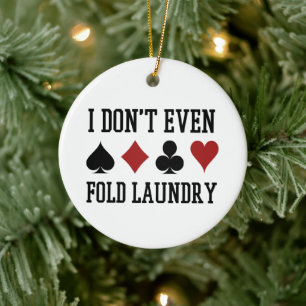 Décoration En Céramique Ne Plier même pas Lave-linge Funny Cartes Poker Jo