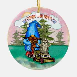 Décoration En Céramique Né pour tondre gnome