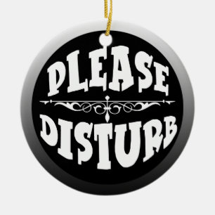 Décoration En Céramique Ne touchez pas à l'affichette de porte pour la