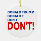 Décoration En Céramique "ne trump pas" (Dos)