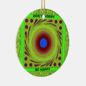 Décoration En Céramique Ne vous inquiétez pas d'être heureux d'impression (Droite)