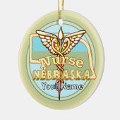 Décoration En Céramique Nebraska Nurse Caduceus (Gauche)