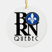Décoration En Céramique NÉE AU Québec (Devant)