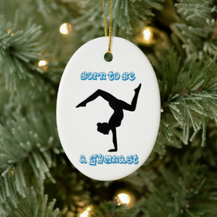 Décoration En Céramique Née pour être une gymnaste