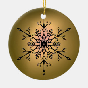 DÉCORATION EN CÉRAMIQUE NEIGE FLAKE GEM