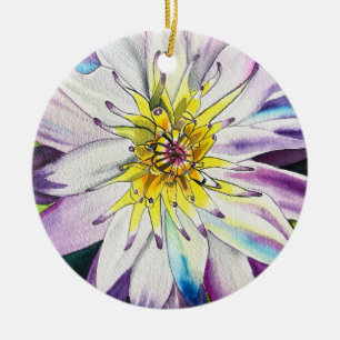 Décoration En Céramique Nénuphars d'eau fine art