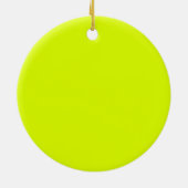 Décoration En Céramique Neon Chartreuse couleur solide | Couleur tendance (Dos)