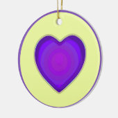 Décoration En Céramique NEON & coeur violet battre (Gauche)