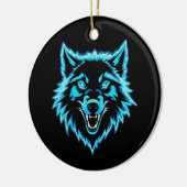 Décoration En Céramique Neon Wolf (Gauche)