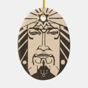 Décoration En Céramique Neptune Poseidon Dieu de la Mer Mythologie grecque