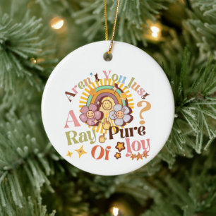 Décoration En Céramique N'êtes-vous qu'un rayon de joie pure Citation rétr
