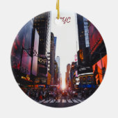 Décoration En Céramique New York Times Carré (Dos)