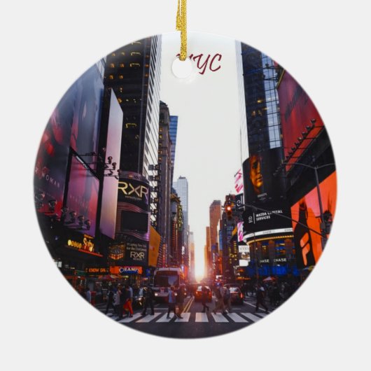 Décoration En Céramique New York Times Carré (Dos)