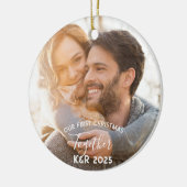 Décoration En Céramique Newly Weds A Engagé Notre Premier Noël Ensemble (Gauche)