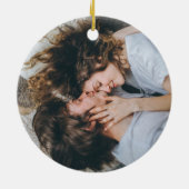 Décoration En Céramique Newly Weds A Engagé Notre Premier Noël Ensemble (Dos)