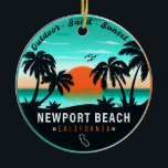 Décoration En Céramique Newport Beach California Retro Sunset Souvenir 80s<br><div class="desc">Newport Beach California Retro Sunset Souvenir 60s. Newport Beach California Tropical Retro Sunset design. Offrez-vous la nostalgie de Newport Beach avec notre souvenir vintage, conçu spécialement pour les vacanciers balnéaires. Ce design, qui rappelle une époque révolue, incarne la tranquillité et la beauté de l'anse et rappelle avec plaisir votre escapade...</div>