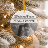 Décoration En Céramique Newspaper Wedding