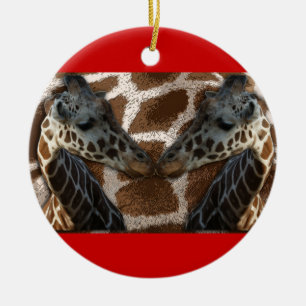 DÉCORATION EN CÉRAMIQUE NEZ DE GIRAFES À NOËL D'ORNEMENT DE NEZ