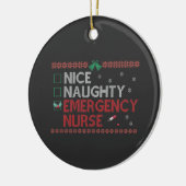 Décoration En Céramique Nice Naughty Urgence Infirmière Funny Ugly Cadeau (Gauche)