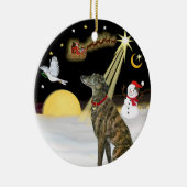 Décoration En Céramique NightFlight- Brindle Greyhound (Droite)
