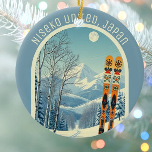 Décoration En Céramique Niseko United Japon Hokkaido souvenir de ski