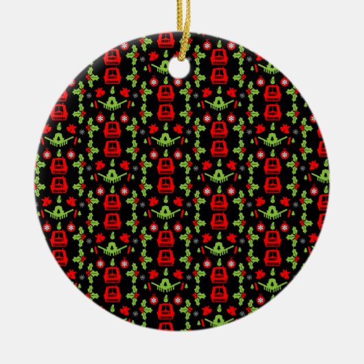 Décoration En Céramique Nocturnes du canal de Noël (Devant)