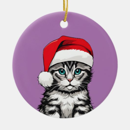 Décoration En Céramique Noël à Kitten (Devant)