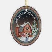 Décoration En Céramique Noël à la ferme (Droite)