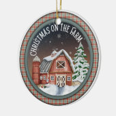 Décoration En Céramique Noël à la ferme (Gauche)