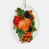 Décoration En Céramique Noël à l'ancienne, Fruits (Droite)