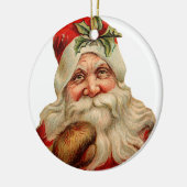 Décoration En Céramique Noël à l'ancienne, Père Noël (Gauche)