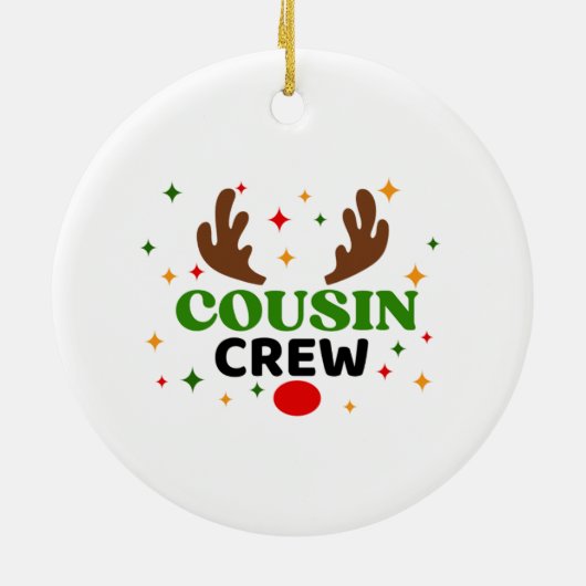 Décoration En Céramique Noël à l'équipage Cousin (Dos)