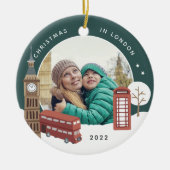 Décoration En Céramique Noël à Londres Keepsaké Photo (Devant)